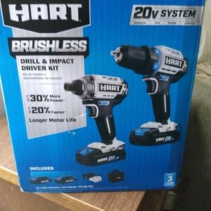 Hart drill and impact driver kit